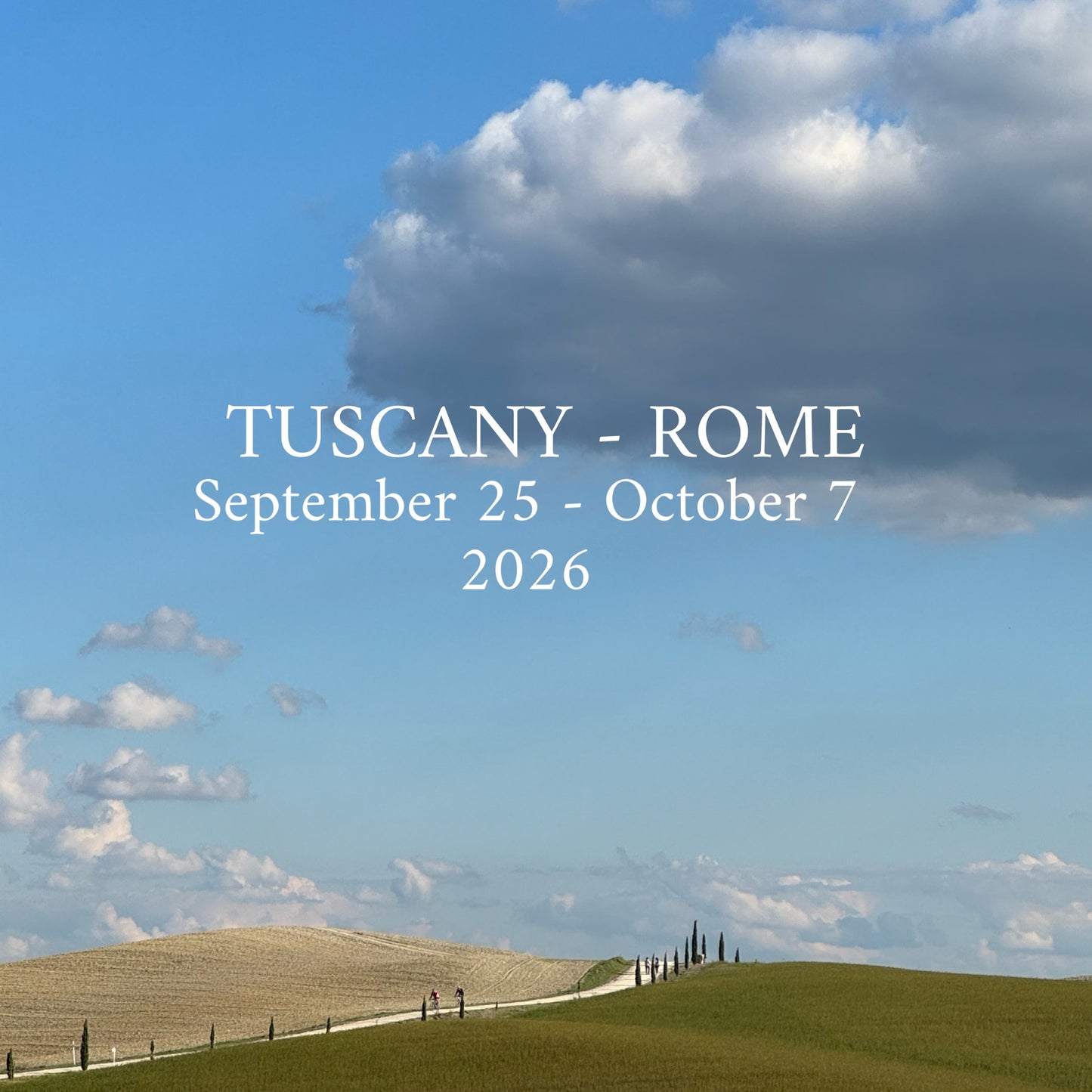 Hike your mind from Tuscany to Rome | September 25 - October 7, 2026| RESERVATION