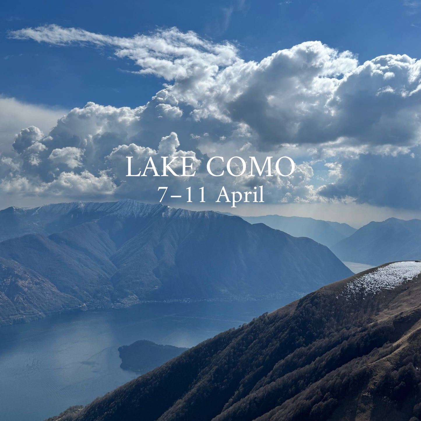 Hike your mind in LAKE COMO | 7–11 April | RESERVATION