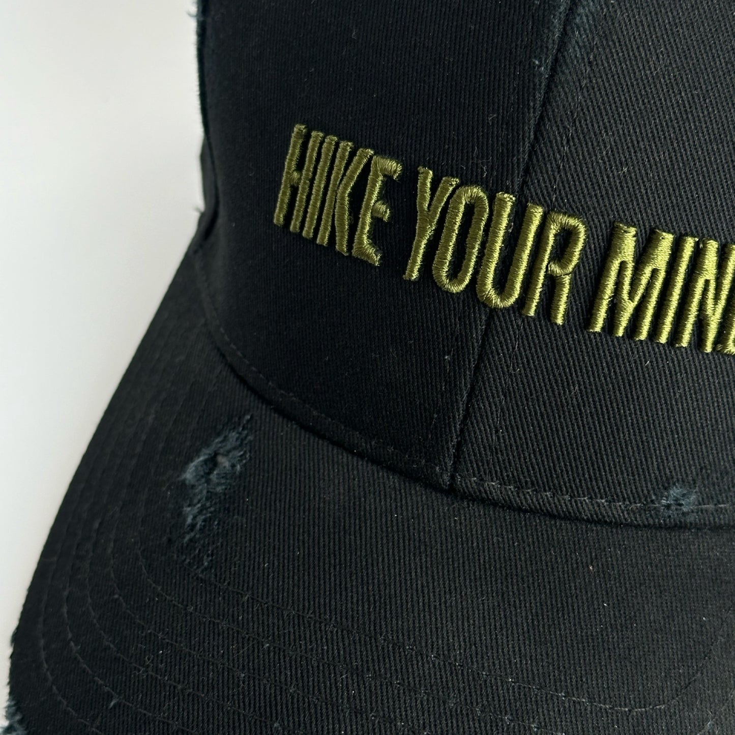 HIKE YOUR MIND embroidered cap black