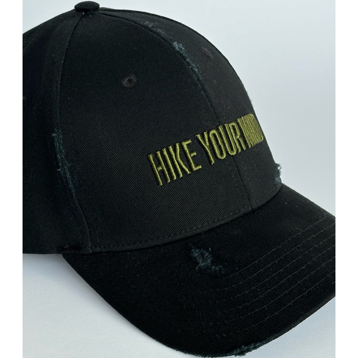 HIKE YOUR MIND embroidered cap black