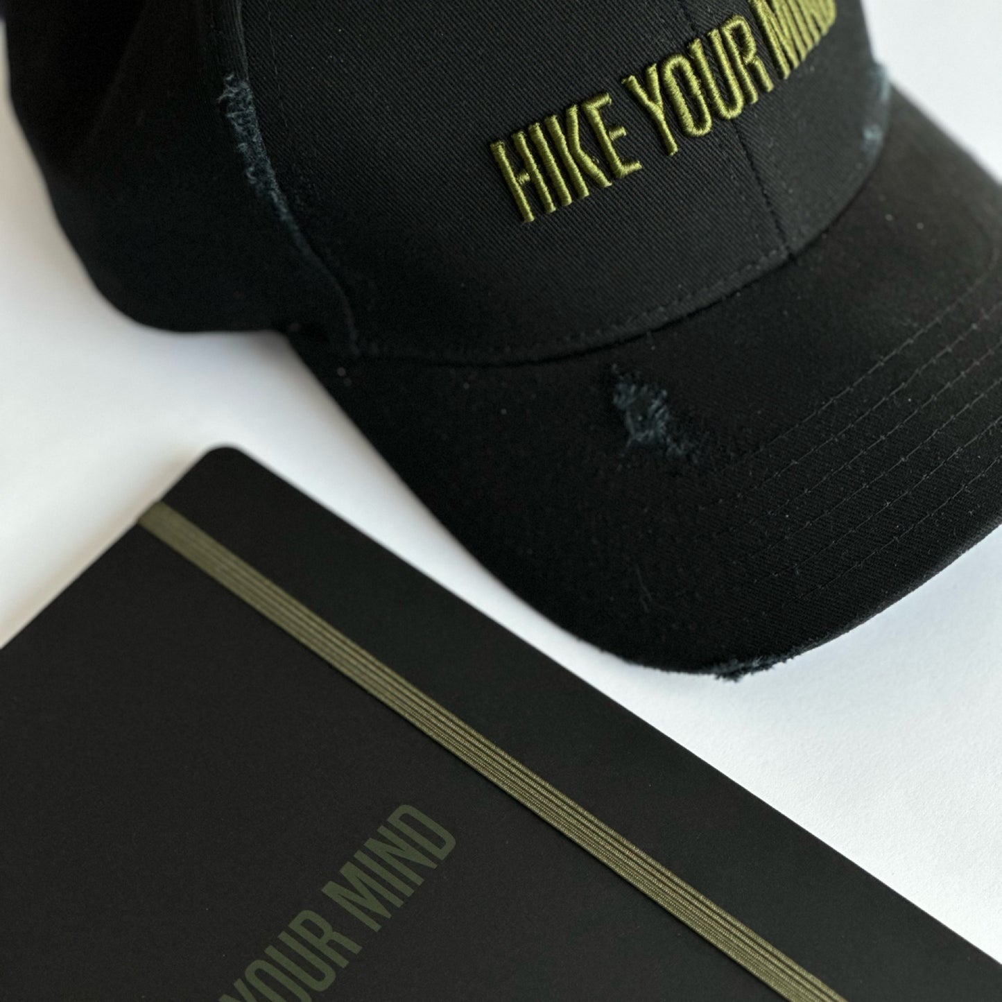 HIKE YOUR MIND embroidered cap black