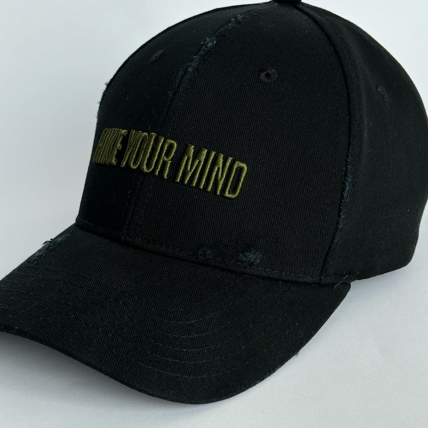 HIKE YOUR MIND embroidered cap black