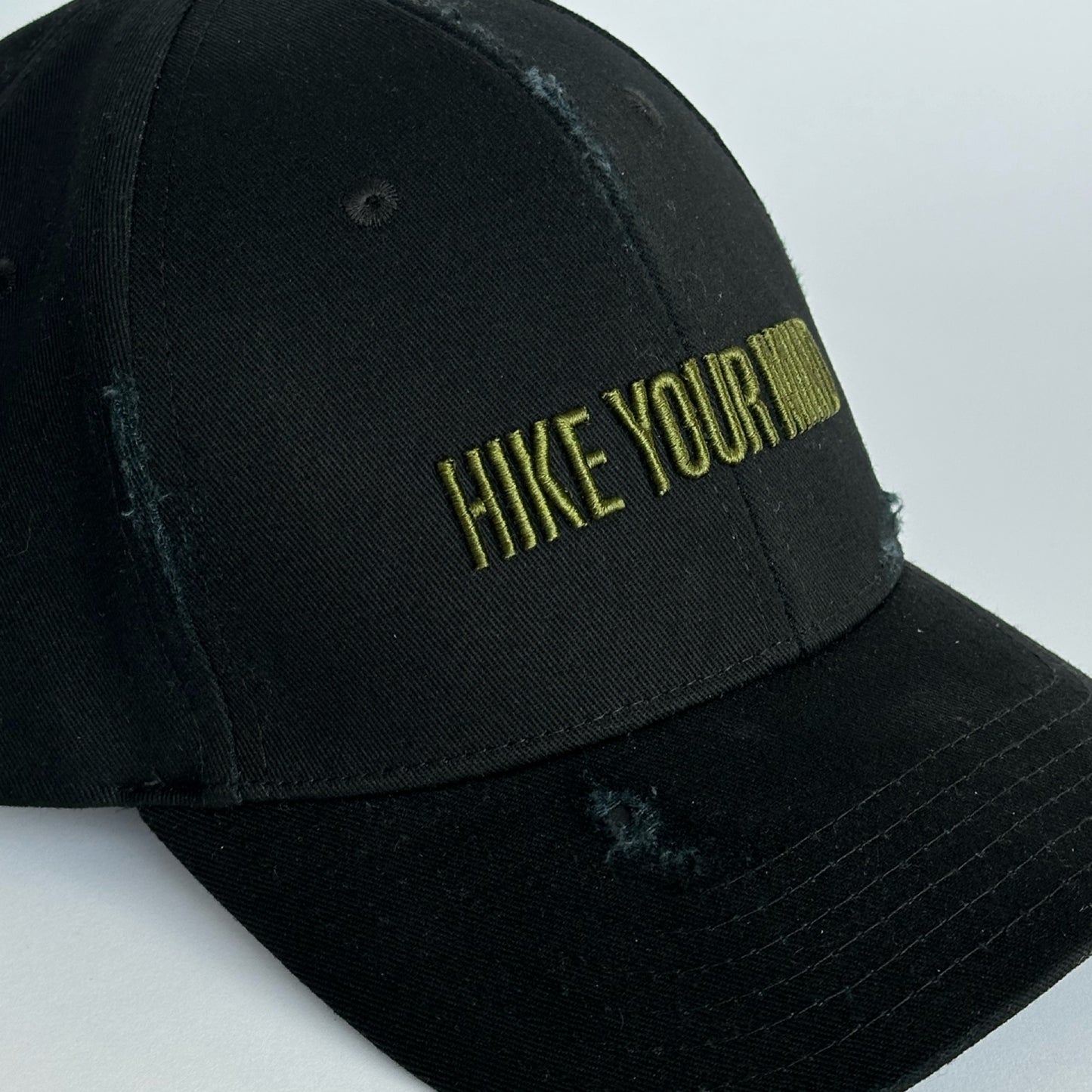 HIKE YOUR MIND embroidered cap black