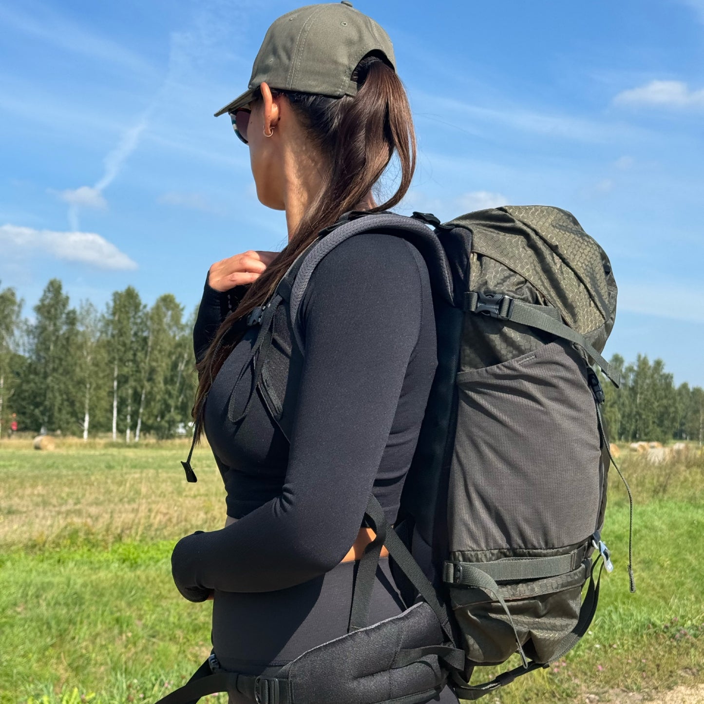 Khaki Millet Ubic 40 l backpack